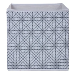 Panière blanche motif géométrique noir collection Urban 2 Box Cube