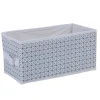 Panière blanche motif géométrique noir collection Urban 2 Box Cube