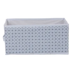 Panière blanche motif géométrique noir collection Urban 2 Box Cube