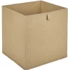 Panière Box Cube unie beige 31x29x31cm