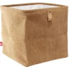 Panière Box Cube velours 31x31xH31 cm