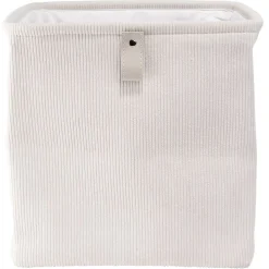 Panière Box Cube velours 31x31xH31 cm