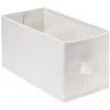 Panière Box Cube 15x31x15cm blanc