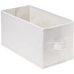 Panière Box Cube 15x31x15cm blanc