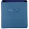 Panière Box Cube 31x29x31cm bleu