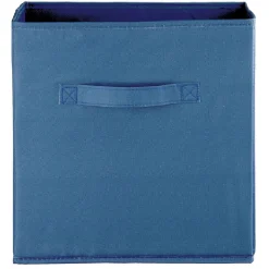 Panière Box Cube 31x29x31cm bleu