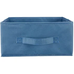 Panière Box Cube 31x29x15cm bleu