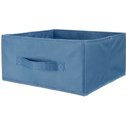Panière Box Cube 31x29x15cm bleu