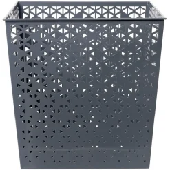 Panière Box Cube 30x30x30cm métal perforé - 3 coloris