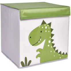 Panière cube motif animal pour enfant