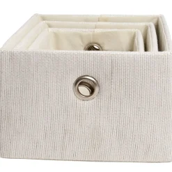 Panière déco encastrable blanche X3