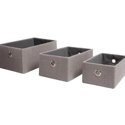 Panière déco encastrable grise X3