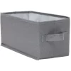 Panière de rangement Box Cube gris 29x15xH15cm