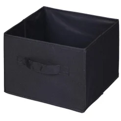 Panière de rangement carrée noire