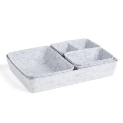 Panière de rangement en feutrine lot de 5 tailles