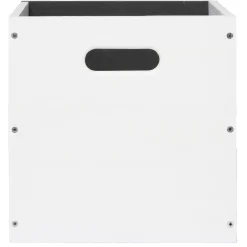 Panière de rangement en pin finition ardoise