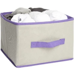 Panière de rangement gris violet