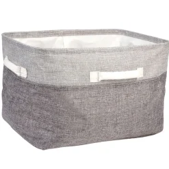 Panière de rangement grise