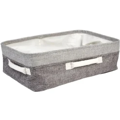 Panière de rangement grise