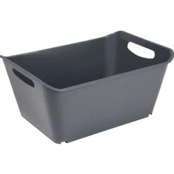 Panière de rangement grise 10 L