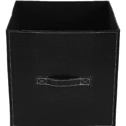 Panière de rangement noir à poignée