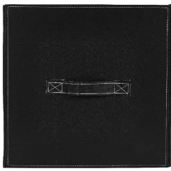 Panière de rangement noir à poignée