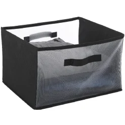 Panière de rangement noire