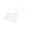 Panière de rangement plastique blanc 26x14xH18cm - modèle moyen