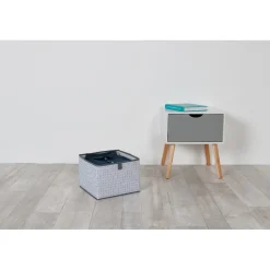 Panière de rangement polyester x2