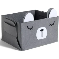 Panière de rangement pour enfant motif animal feutrine 4 modèles