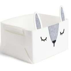 Panière de rangement pour enfant motif animal feutrine 4 modèles
