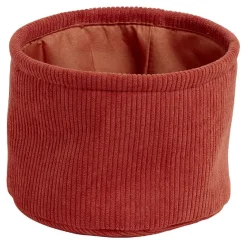 Panière de rangement ronde velours Marron - Ø16xH12 cm