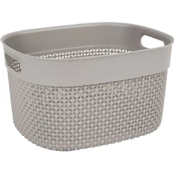 Panière de rangement taupe 6 L