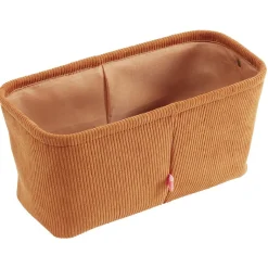 Panière de rangement velours Marron - 15x31xH15 cm