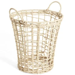 Panière en corde jute naturel Ø30xH30cm