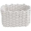 Panière en coton effet tricot 27x22xH.16 cm