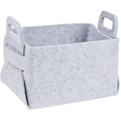 Panière en feutrine gris