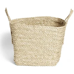 Panière en jacinthe tressée grand modèle 46x38x36cm