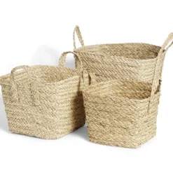 Panière en jacinthe tressée moyen modèle 36x25x29cm