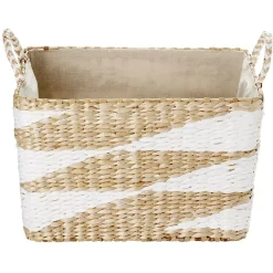 Panière en jonc de mer 48 x 36 x H.30 cm