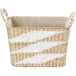 Panière en jonc de mer 32 x 21 x H.22 cm