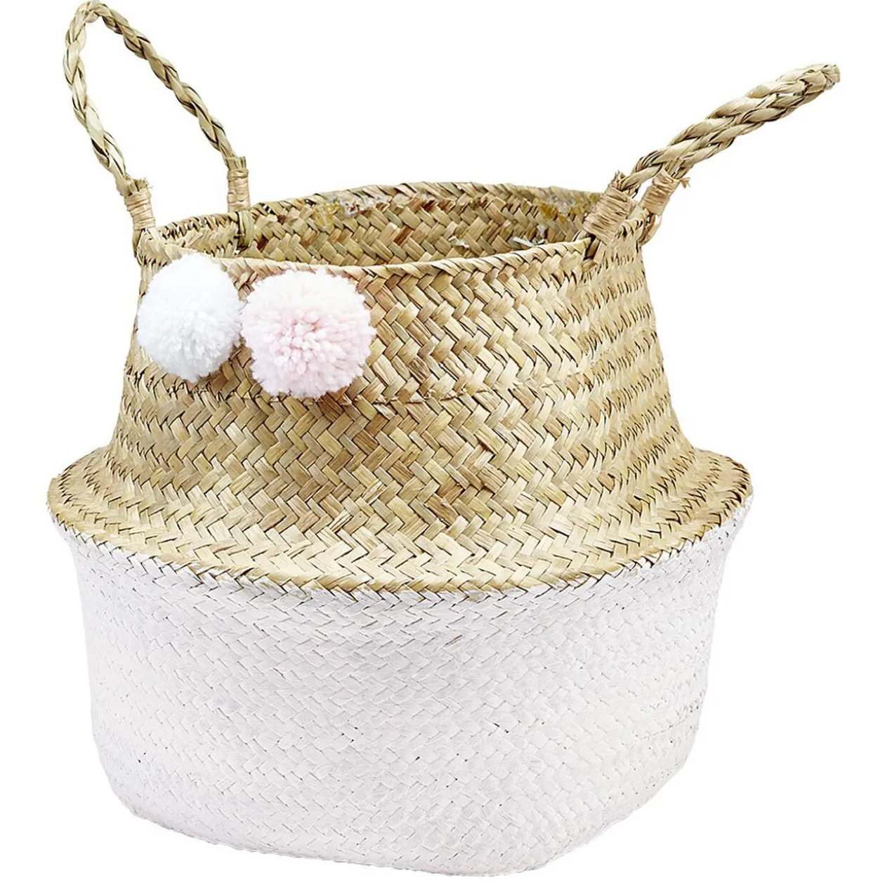 Panière en jonc tressé Licorne
