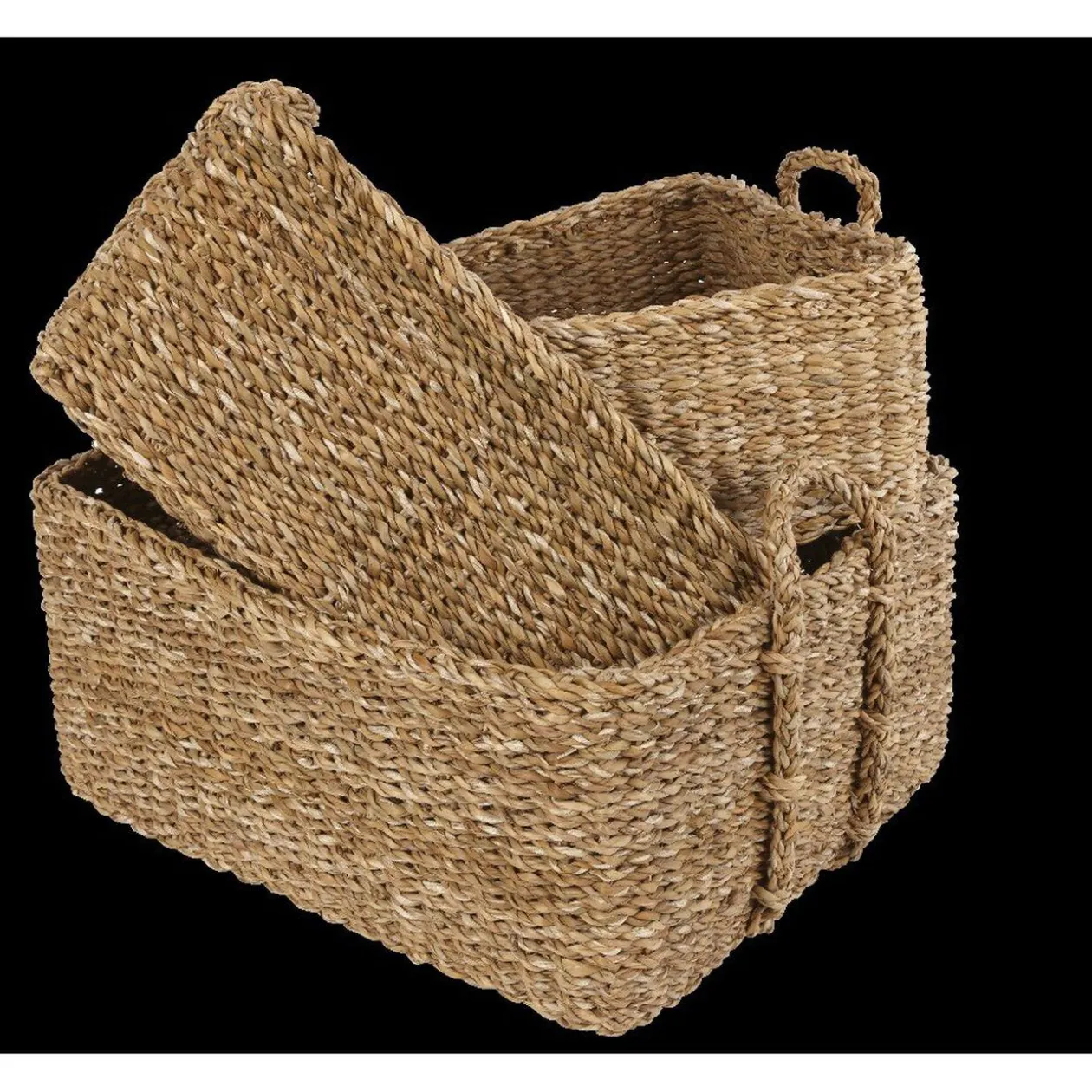 Panière en osier avec anse x3