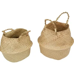 Panière en osier naturelle x2