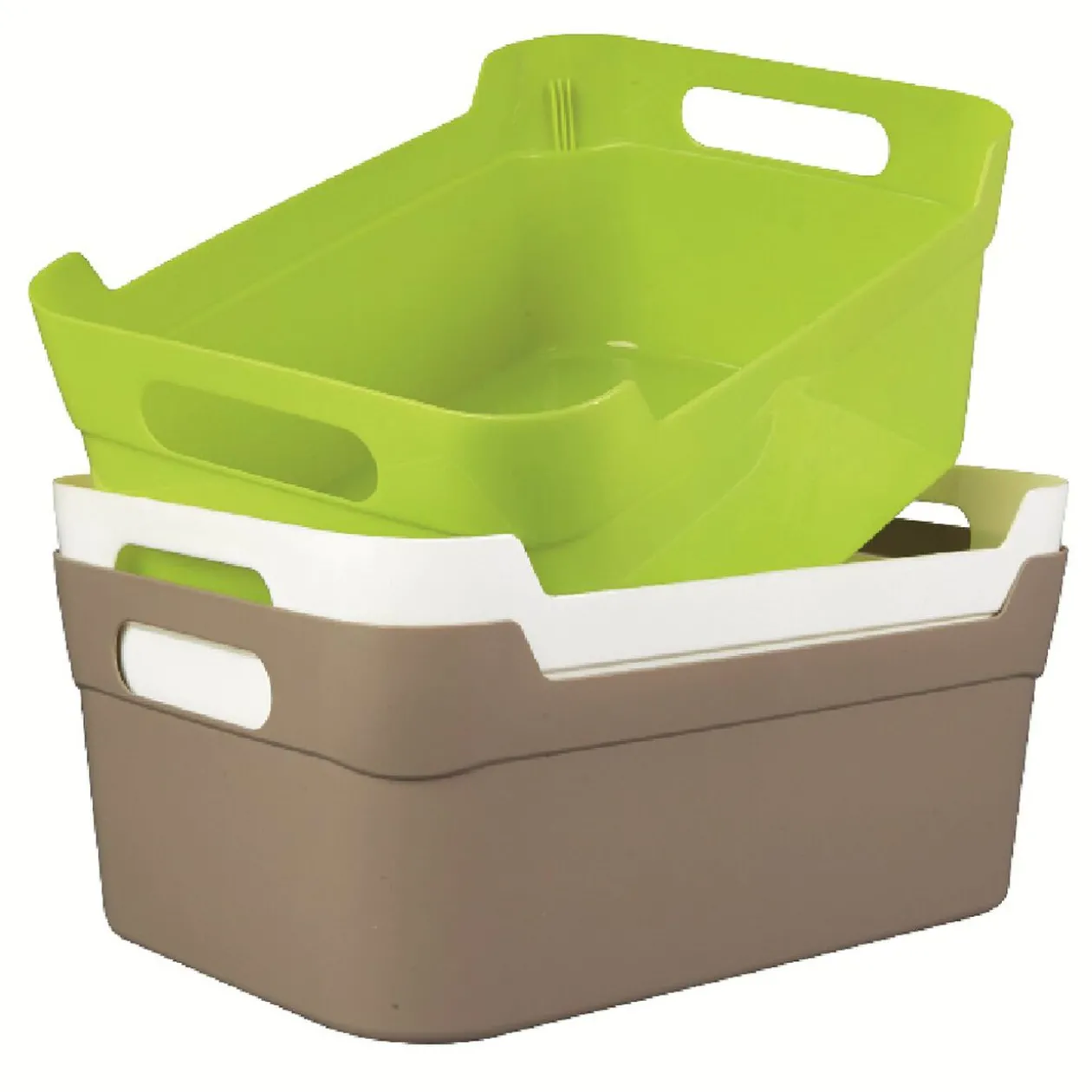 Panière en plastique coloré