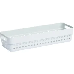 Panière en plastique 24x7,5xH.7,5 cm - Lot de 2