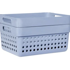 Panière en plastique 11x15xH.7,5 cm - Lot de 2