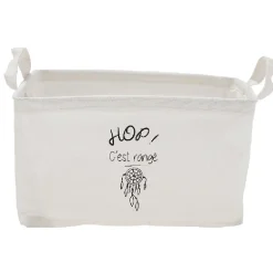 Panière en tissus rectangulaire