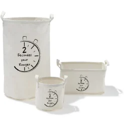 Panière en tissus rectangulaire