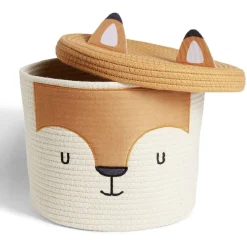 Panière enfant renard Ø30x25.5cm